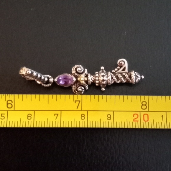 BARBARA BIXBY "KEY OF LIFE" AMETHYST ENHANCER - Picture 7 of 9